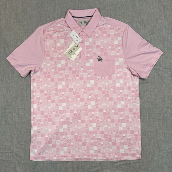 Original Penguin Other - Original Penguin Shirt Men's Large Polo‎ Golf Color Block Performance Comfort